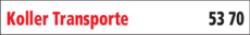 Anzeige Koller Transporte