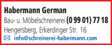 Anzeige Habermann German