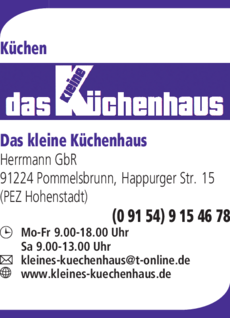 Anzeige Küchen Das kleine Küchenhaus