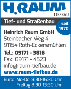 Anzeige Raum Heinrich GmbH