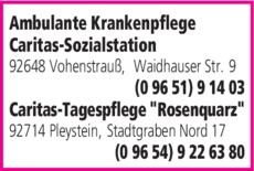 Anzeige Caritas Sozialstation