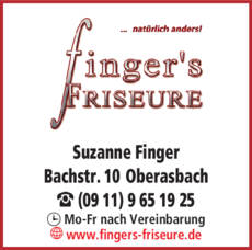 Anzeige Friseur finger&#39;s in Oberasbach