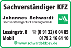 Anzeige Sachverständiger KFZ Schwardt Johannes