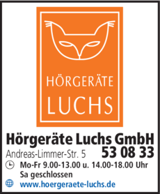 Anzeige Hörgeräte Luchs GmbH