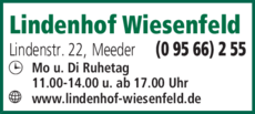 Anzeige Lindenhof Wiesenfeld