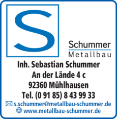 Anzeige Metallbau Schummer