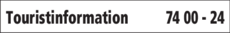 Anzeige Touristinformation