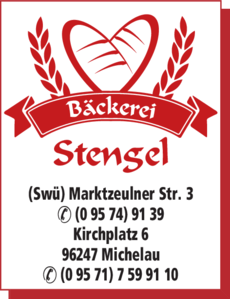 Anzeige Stengel Bäckerei