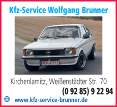 Anzeige Auto Brunner Wolfgang