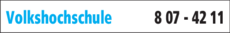 Anzeige Volkshochschule