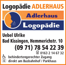 Anzeige Adlerhaus Logopädie Uebel Ulrike