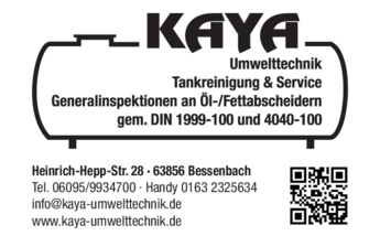 Anzeige KAYA Umwelttechnik GmbH