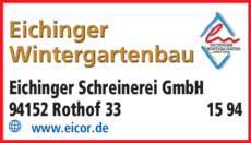 Anzeige Eichinger Schreinerei GmbH
