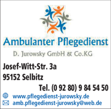 Anzeige Ambulanter Pflegedienst D. Jurowsky GmbH & Co.KG