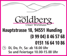 Anzeige Zum Goldberg