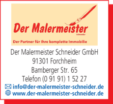Anzeige Der Malermeister Schneider GmbH