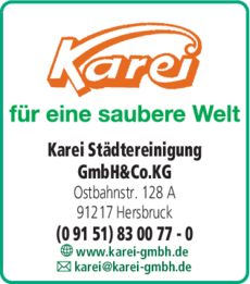 Anzeige Karei Städtereinigung GmbH&Co.KG