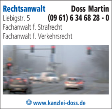 Anzeige Rechtsanwalt Doss Martin
