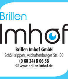 Anzeige Imhof-Brillen GmbH