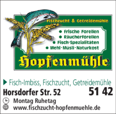 Anzeige Hopfenmühle Stefan und Markus Ellner Gbr