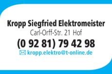 Anzeige Elektro Kropp
