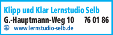 Anzeige Lernstudio Selb