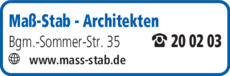 Anzeige Maß-Stab - Architekten