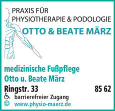 Anzeige Fußpflege med. März