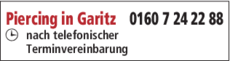 Anzeige Piercing in Garitz