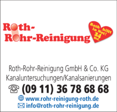 Anzeige Roth Rohrreinigung