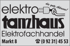 Anzeige Elektro Tanzhaus