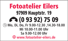 Anzeige Fotoatelier Eilers