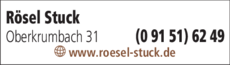 Anzeige Rösel Stuck