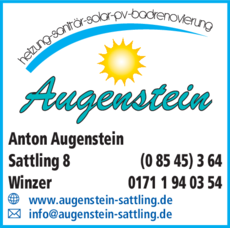 Anzeige AUGENSTEIN Heizung
