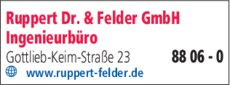 Anzeige Ruppert Dr. & Felder GmbH