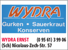 Anzeige WYDRA ERNST