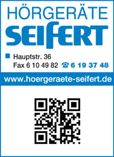 Anzeige Hörgeräte Seifert GmbH