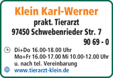 Anzeige Klein Karl-Werner