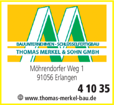 Bauunternehmen Merkel Thomas Sohn Gmbh In Erlangen In