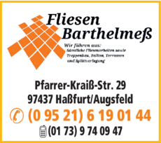 Anzeige Fliesen Barthelmeß