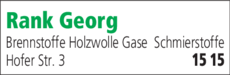 Anzeige Rank Georg