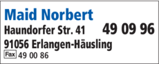 Anzeige Maid Norbert