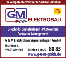 Anzeige G & M Elektrobau Signalanlagen GmbH