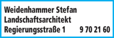 Anzeige Weidenhammer Stefan