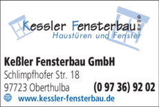 Anzeige Keßler Fensterbau