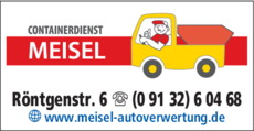 Anzeige Containerdienst Meisel