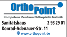 Anzeige Sanitätshaus OrthoPoint