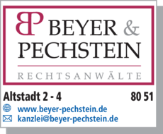 Anzeige Rechtsanwälte Beyer & Pechstein