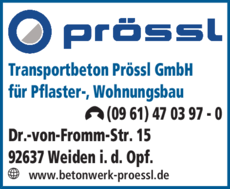 Anzeige Transportbeton Prössl