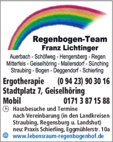 Anzeige Logopädie Regenbogen-Team Franz Lichtinger